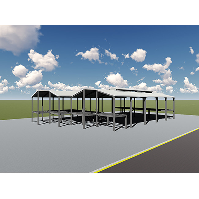 Economical Hurricane Proof Steel Buildings Lightweight Steel Structure Prefab