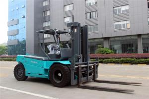 China Battery Operated Electric Forklift Truck , Industrial 12 Ton / 10 Ton Electric Forklift wholesale