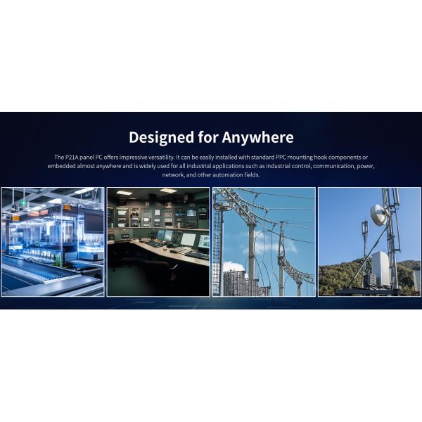 128GB ROM ONERugged P21A 21.5'' Industrial Fanless Wall-Mounted Touch Panel PC Tablet