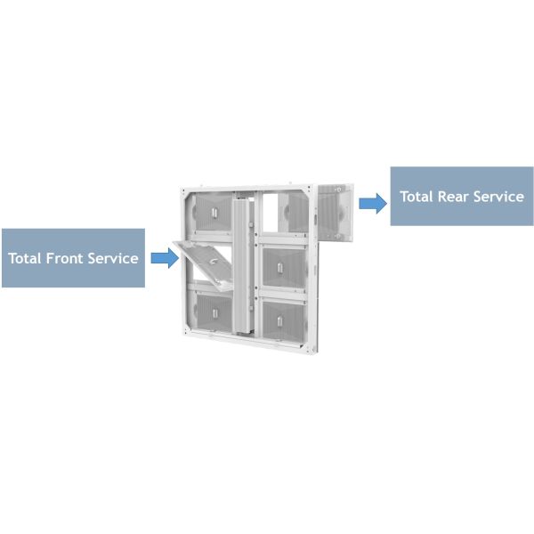 960x960mm P4 Outdoor Fixed LED Display Ultra-Thin IP66 Front Service