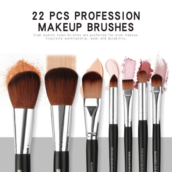 High quality Wood Handle Makeup Brushes Fan Brush best make up brush