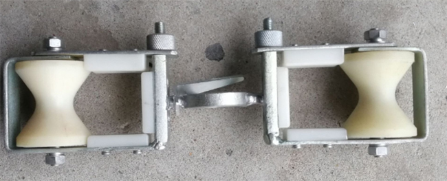 Stringing Pulley Nylon Double Sheave Block OPGW Cable Replacement Pulley