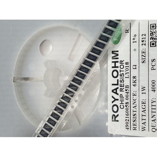 1% 1W 6k8 Ohm Resistor SMD 2512 Electronic Resistor RC2512FK-7W6K8L