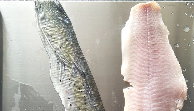 30 Piece/Min Fish Skinning Shelling Peeling Machine 15-30 pcs/min Capacity