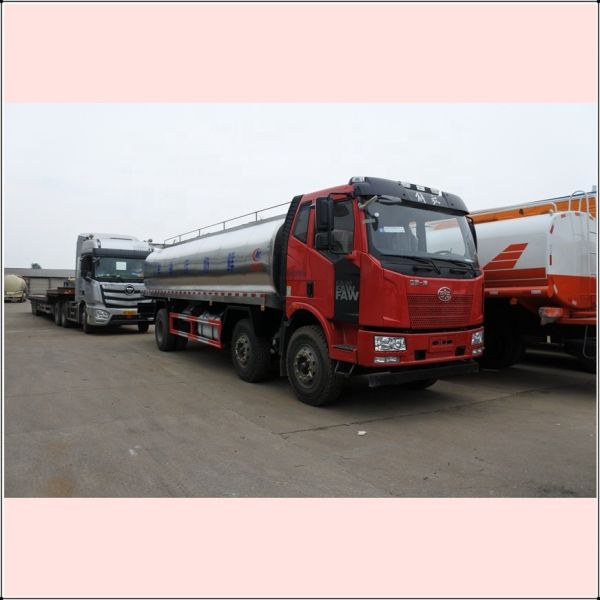 15001 - 30000L Fresh Milk Tanker Truck , FAW 15.3m3 304 Stainless Steel 6*4 Transport Truck