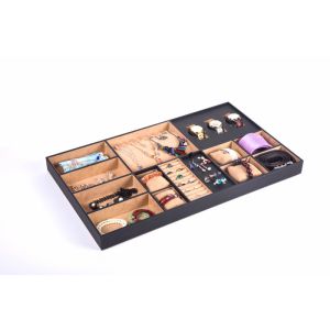 Luxury Modular Wardrobe Jewelry Drawer Organizer - Handmade Premium Leather &