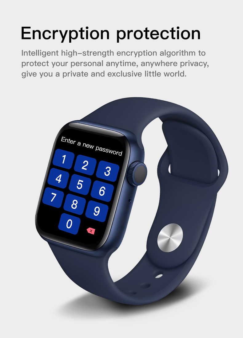 Silicagel Square Shape Smartwatch IPS 320*385 Blood Oxygen Wristband Touch Screen Calendar