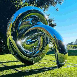 China 3M Long Mirror Polished Outdoors Stainless Steel Crab Sculpture wholesale