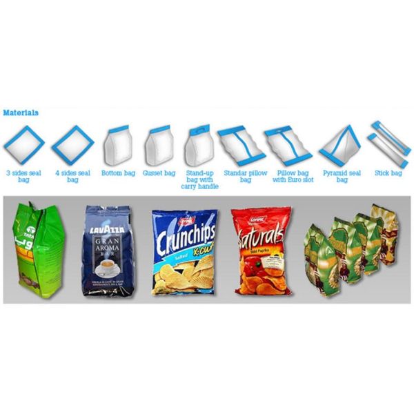 High-precision Potato Chips Snack Bean Rice Granule Packaging Machine