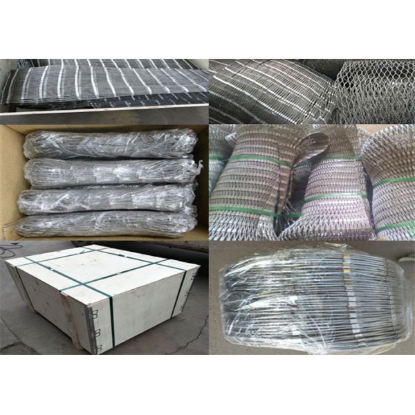 Ferruled Type Stainless Steel Wire Rope Net For Construction Decoration