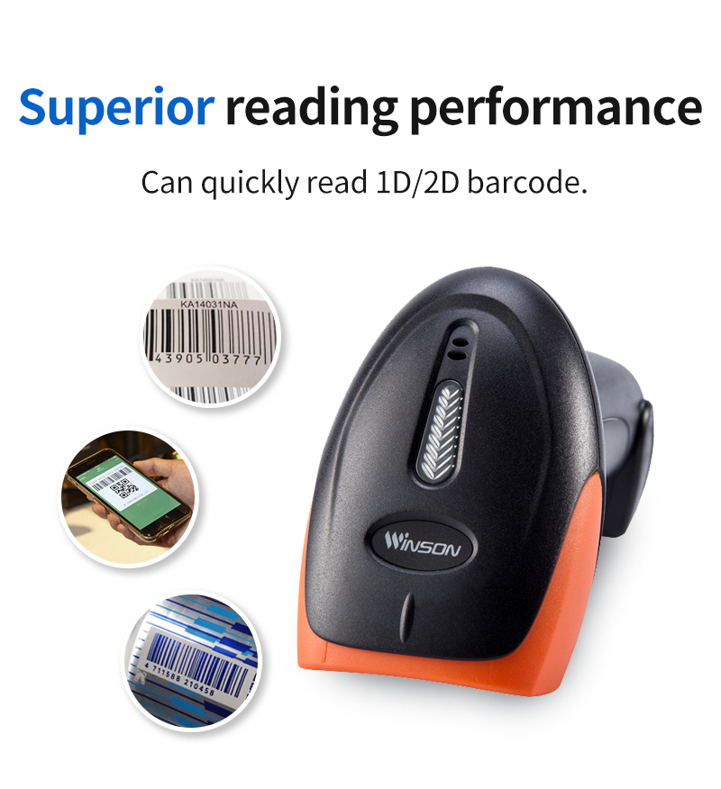 New Model Handheld Wired USB 2d 1d Barcode Scanner Qr Code Pos Scanner Barcode Reader for Supermarket