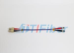 China 50 / 125 mm fiber patch cords , multimode patch cord ST / UPC to SC / UPC wholesale
