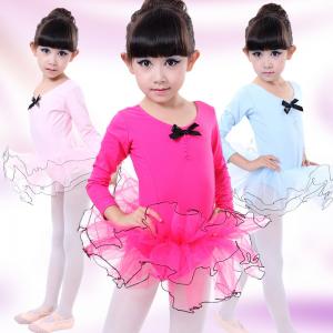 China girls swan long sleeved ballet dance dress uniforms performance clothing costumes on sale