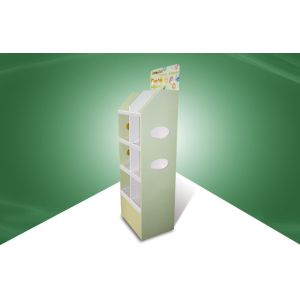 China 4 Tire POS Cardboard Display Shelf Cardboard Retail Display Stands wholesale