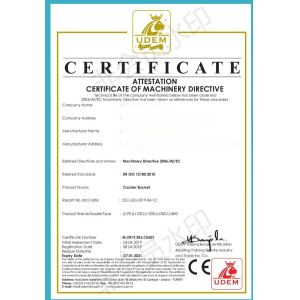 Defeng Mechanical Manufacturing Limited Certifications