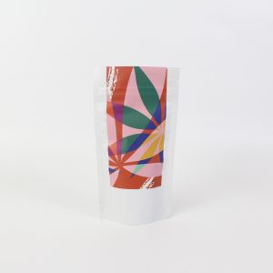 Healthy snacks chips plastic packaging flat bottom zipper bag