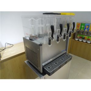 Four Tanks Cold Drink Dispenser Commercial / Juice Beverage Dispenser