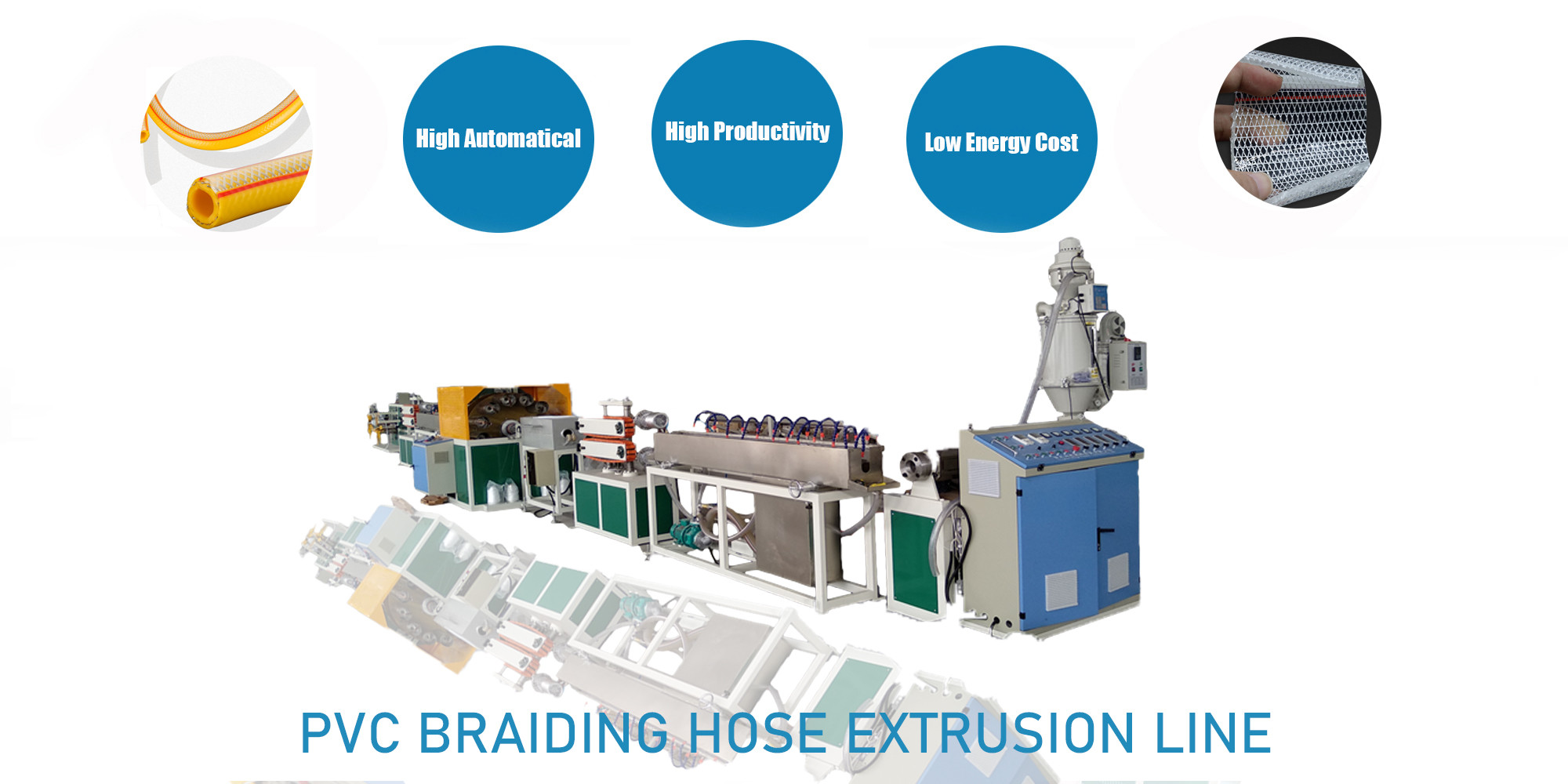 Plastic PVC Fiber Reinforced Hose Agricultural Irrigation Hose Pipe Making Machine Price