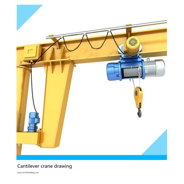 BZ 2T cantilever crane, cantilever crane for lifting materials, rotary crane and fixed column crane