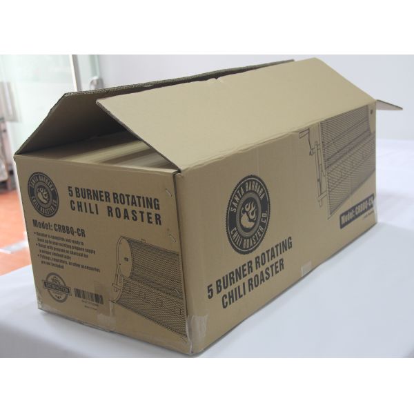 Rotating Propane Chili Roaster 5 Burner Stainless Steel And Matel Heat Resistance