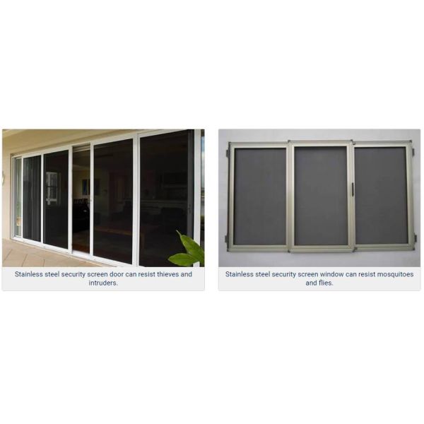 use of stainless steel insect screen