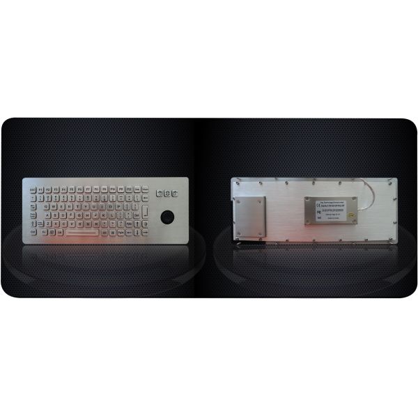 Metal Wired Backlit Keyboard Vandal Proof With Hula Pointer Mouse