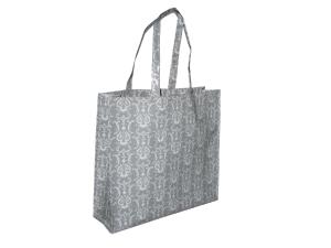 China Houndstooth Pattern PP Woven Shopping Bags Water Proof With 4C Printing on sale