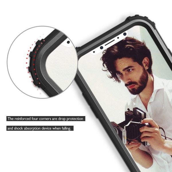 2018 New Air Cushion deisgn PC TPU Hybrid 3 in 1 Shockproof Armor phone case for iphone X