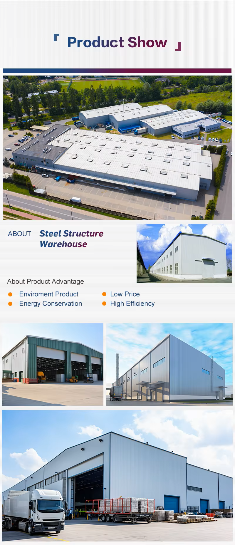 Q355B Q235B Prefabricated Steel Structure Building Metal Building Workshop