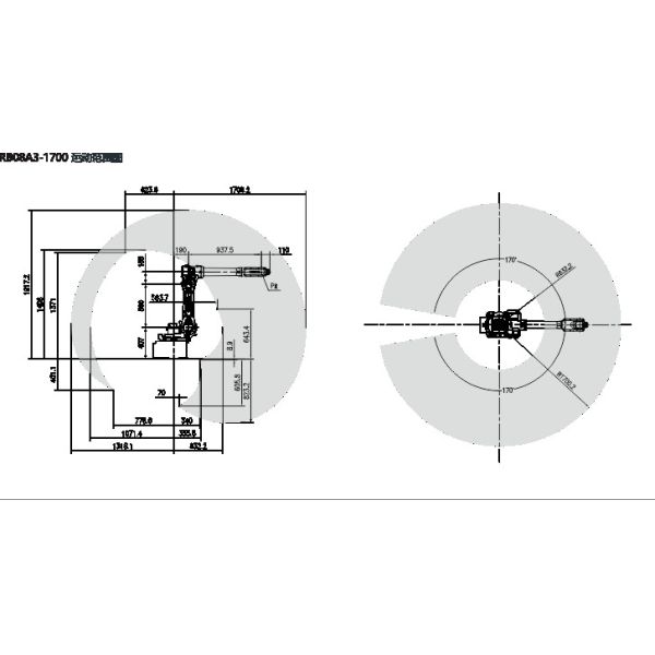 GSK RB08A3 Robotic Manipulator Arm PLC Six Axis Industrial Robot