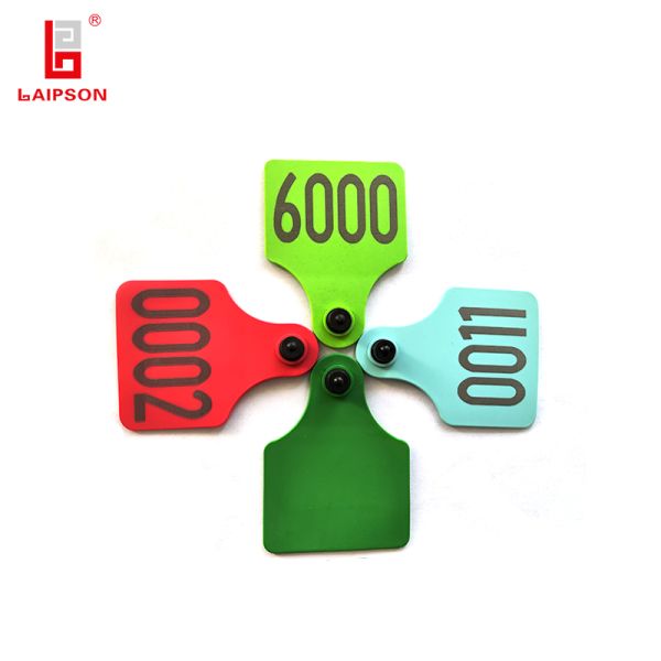 TOP TPU 890Mhz Tamperproof UHF RFID Ear Tag For Livestock Cattle Sheep Pig Ear Tag