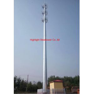 China Wireless Monopole Telecommunications Tower Self Supporting Antenna Mast wholesale