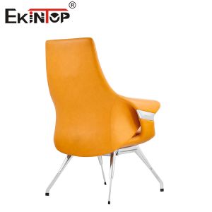 Contemporary Leather Conference Office Chair With Mold Foam Seat