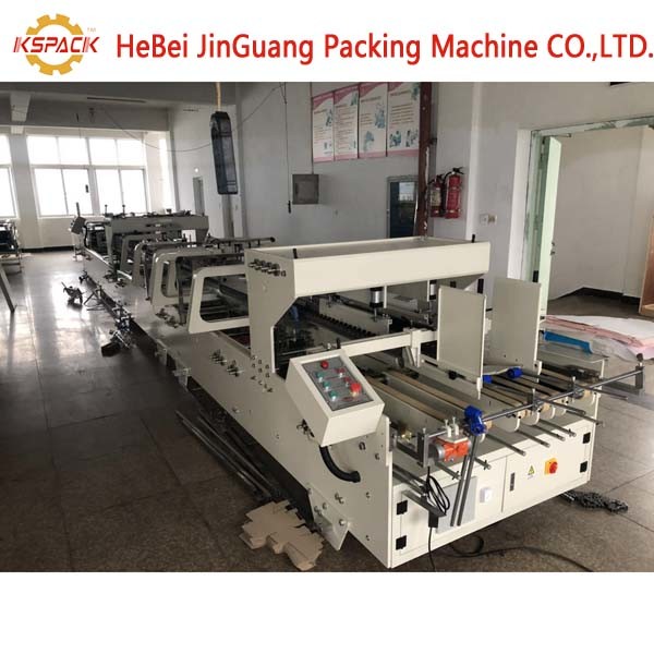 400/Min Paper Corrugated Box Folder Gluer Machine Automatic Feeding Whith PLC