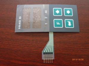 China Custom Metal Dome PCB Membrane Switch Panel , With Black Overlay wholesale