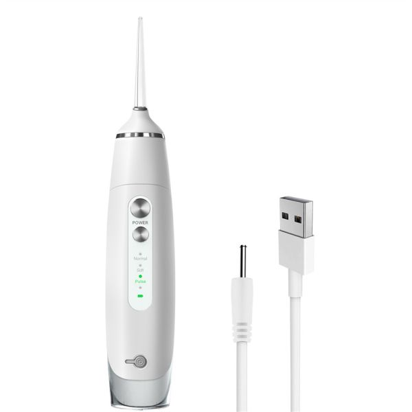 Custom Logo Portable Water Flosser 160ml Teeth Cleaning 3 Modes Black / White / Pink