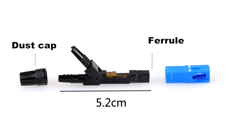 SC UPC Optic Fiber FTTH Fast Connector Single Mode Connector
