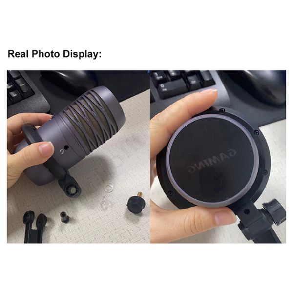 Live Stream Condenser Mic with RGB Lights Mute/Gain/Headphone Output/Volume Control