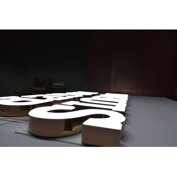 Illuminated 3D Front Lit Channel Letter Sign 30-50mm For Office Decoration