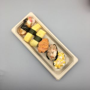 China SGS Disposable Paper Sushi Food Takeaway Boxes Environmental Friendly wholesale