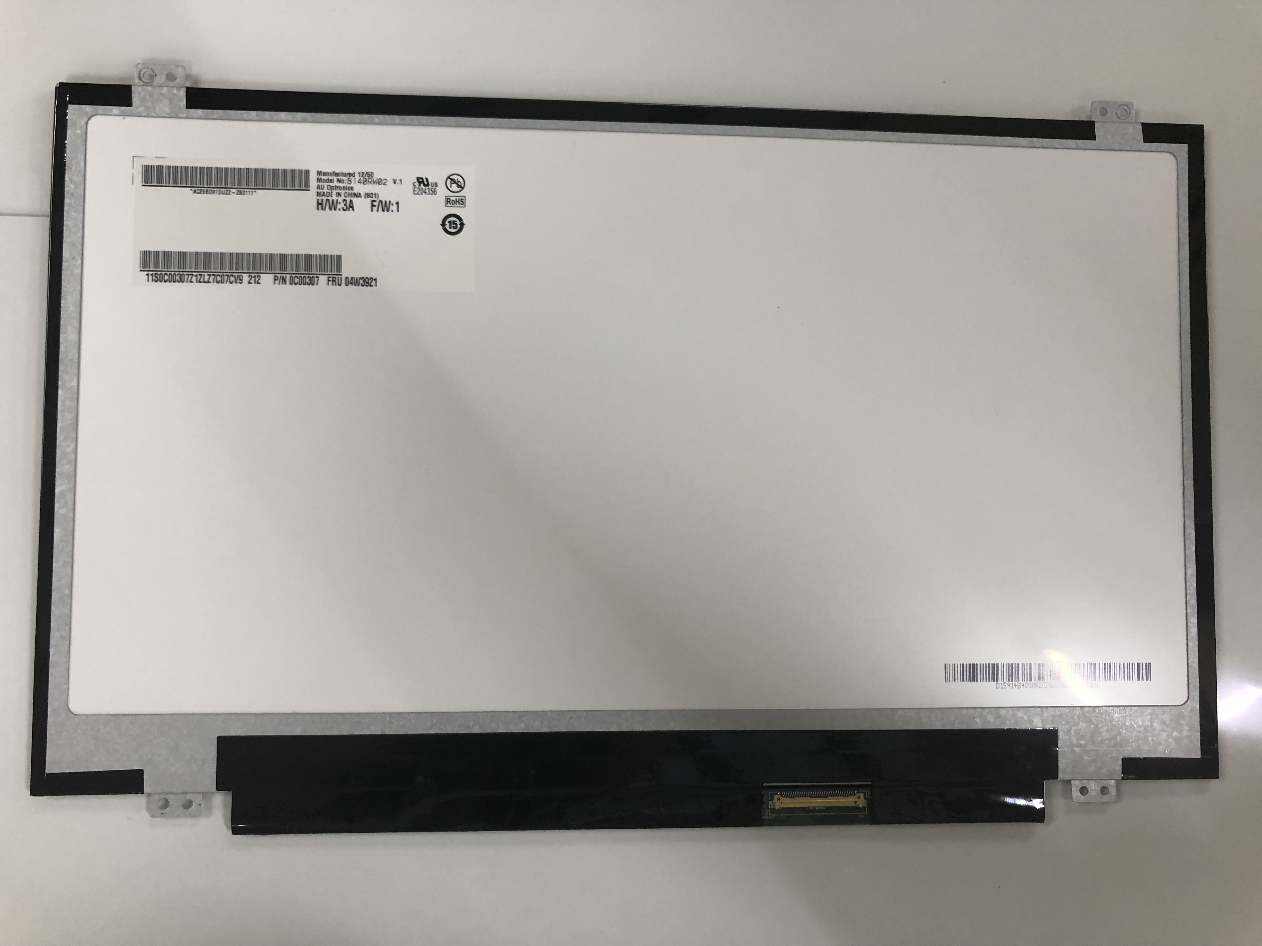 TFT AUO LCD Panel B140RW02 V.1 , Auo Display Panel SLIM LVDS 40pin Notebook Display