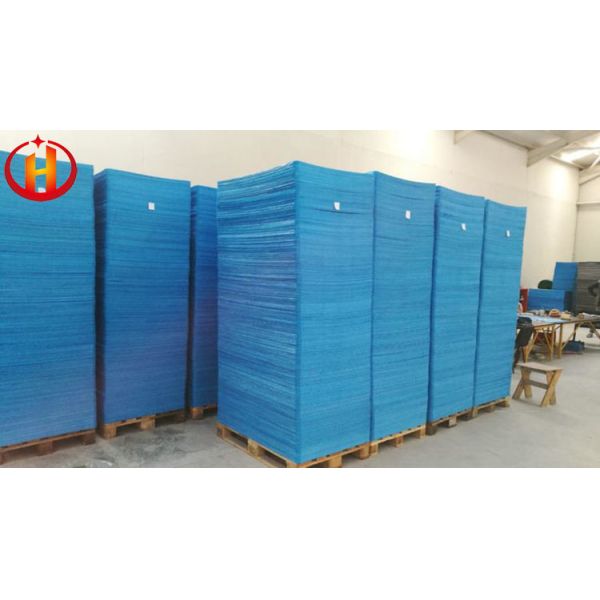 Eco Friendly Smooth Blue Corrugated Plastic Sheets Corrosion Resistant