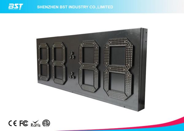 Quality Electronic Digital 12 Inch Led Clock Display / Led Time Zone Clock for sale
