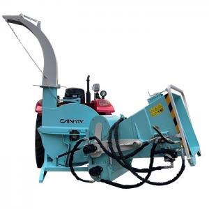 China PTO Driven Wood Chipper Shredder 10inch Capacity Full Hydraulic Feed System wholesale