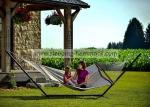 Camping Beach Hammock Foldable Steel Hammock Stand Bronze , Hammock Holders