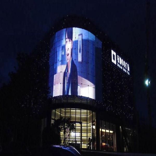 Waterproof DC5V Led Grid Display For Glass Window Building