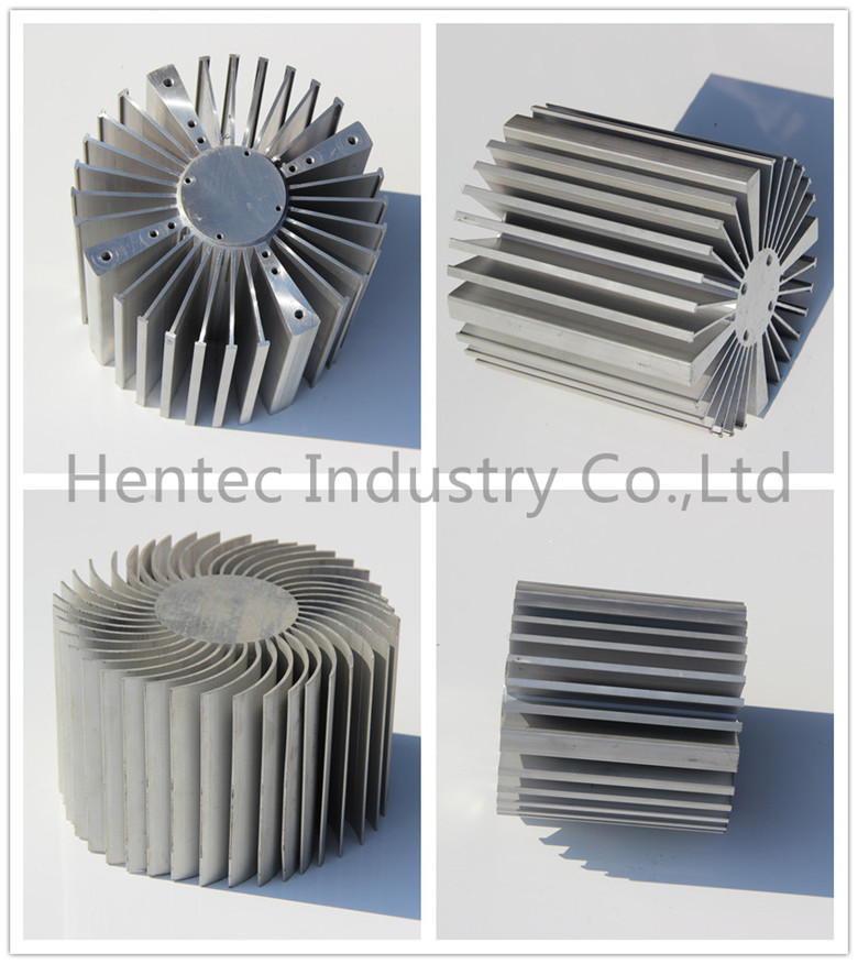 Black anodized aluminum heat sink / Radiator with 15 um Film thickness