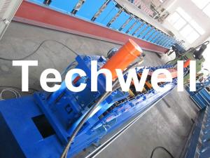 China Rolling Shutter Door Track Roll Forming Machine With 16 Forming Station TW-DTM45 wholesale