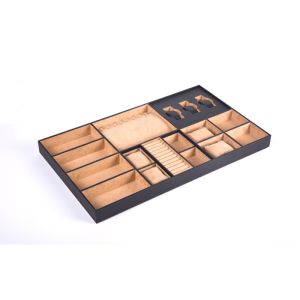 Luxury Modular Wardrobe Jewelry Drawer Organizer - Handmade Premium Leather &