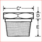 Forged Steel Bush : A-182/A105 S/W & SCRD,B16.11, Class 3000, Class 6000, Class 9000,Socket Weld (S/W) & screwed (SCRD)
